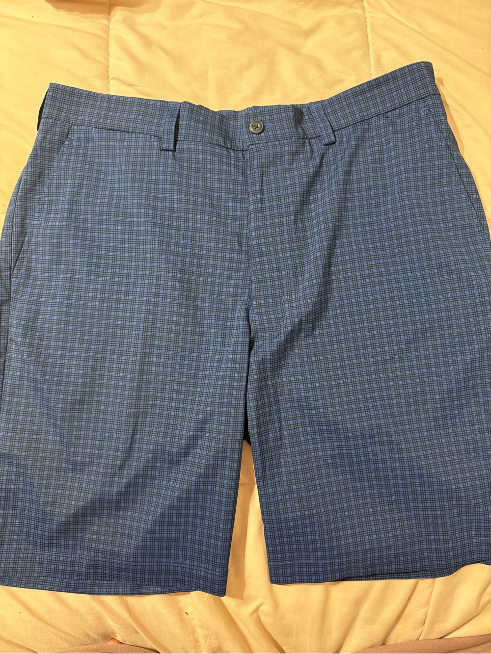 PGA Tour Blue Plaid Golf Shorts -NWOT